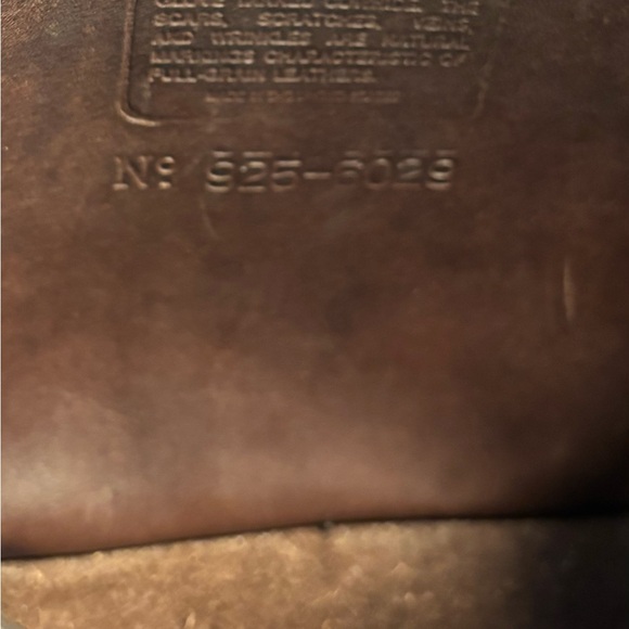 Coach Dark Brown Leather distressed Crossbody Bag - Picture 9 of 9